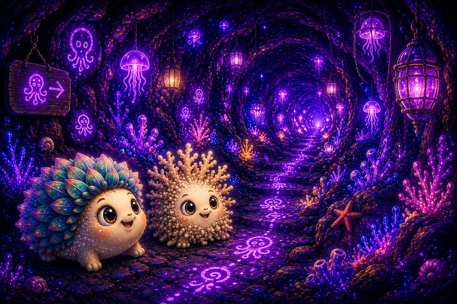 Der violette Tunnel